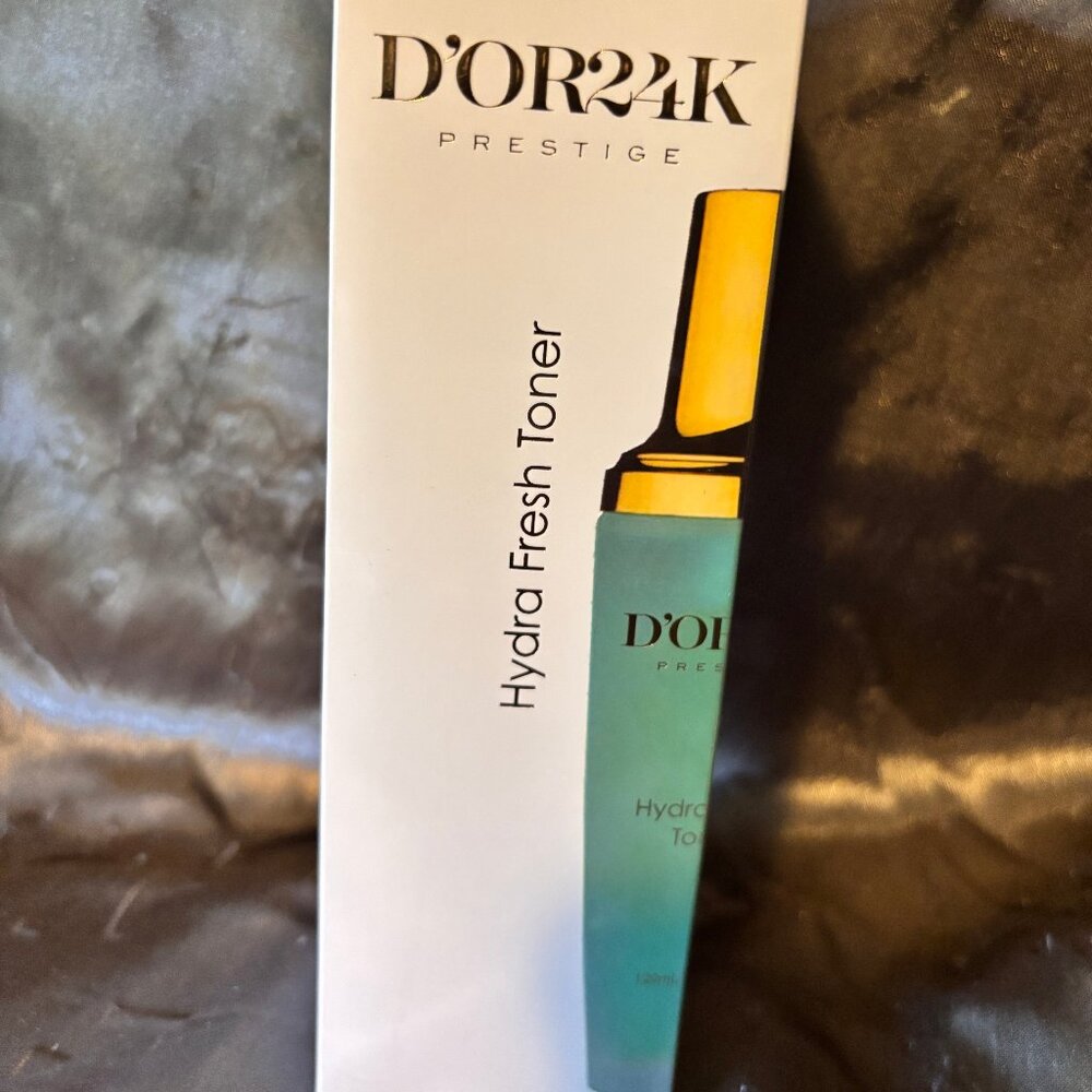 D'Or Skincare Hydra Fresh Toner - Gold and Blue - NIB